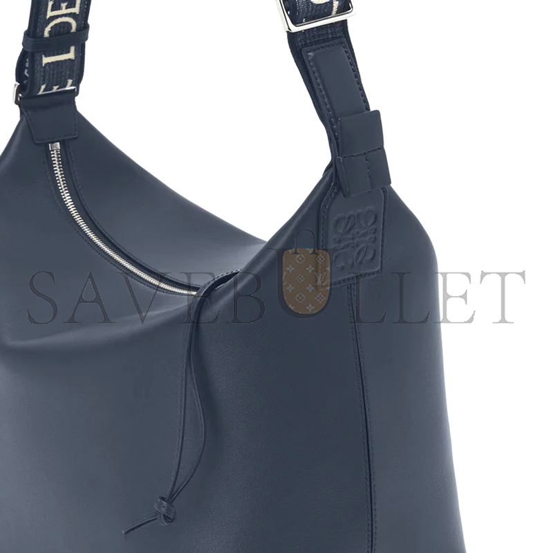 LOEWE CUBI CROSSBODY BAG IN SUPPLE SMOOTH CALFSKIN AND JACQUARD B906K70X01 (44*30*18cm) LOEWE CUBI CROSSBODY BAG IN SUPPLE SMOOTH CALFSKIN AND JACQUARD B906K70X01 (44*30*18cm)